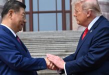 No pudo con Xi Jinping: el apretón de manos de Trump que se convirtió en un duelo (+Video) apretón de manos de Trump con Xi Jinping