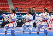 Delegación venezolana de karate
