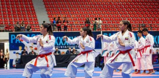 Delegación venezolana de karate