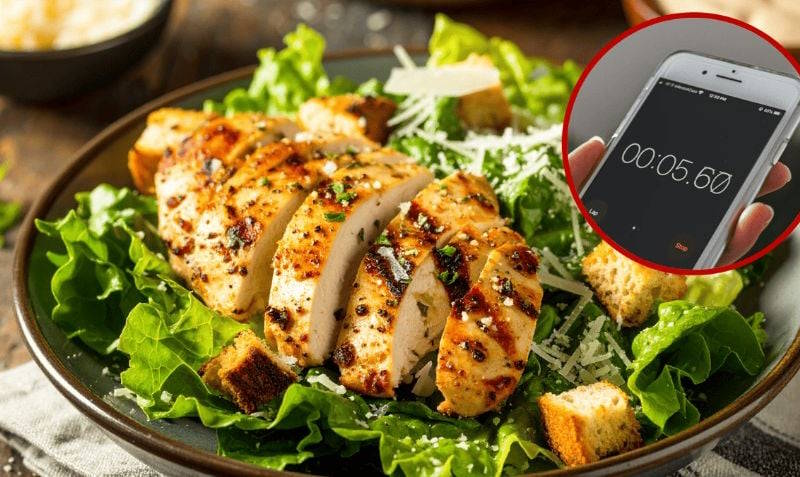 pollo ensalada con pollo