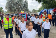 Juramentada la Patrulla Escolar de Educación Vial de la Unidad Educativa «Paula Correa» de Libertador patrulla escolar