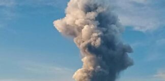 Erupción del Volcán Dukono