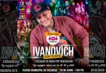 Valencia revivirá 3 décadas de rock-pop venezolano con la energía y el talento de Ivanovich 3 décadas de Rock-Pop Venezolano Ivanovich