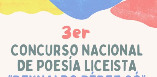 Bases del 3er Concurso Nacional de Poesía Liceísta Reynaldo Pérez Só 2026