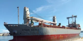 Llega a Cuba el «Asian Katra» con 1.700 toneladas de ayuda humanitaria desde México y Belice