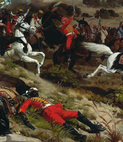 Muerte de Pedro Camejo, "Negro Primero" - Batalla de Carabobo