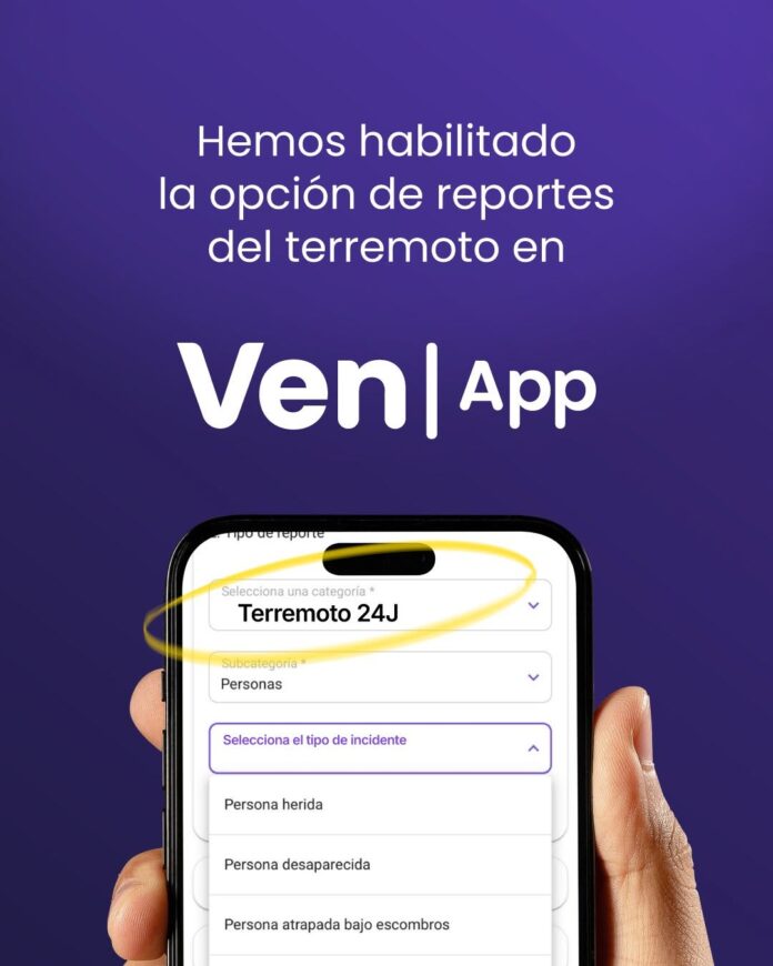VenApp Terremoto 24J