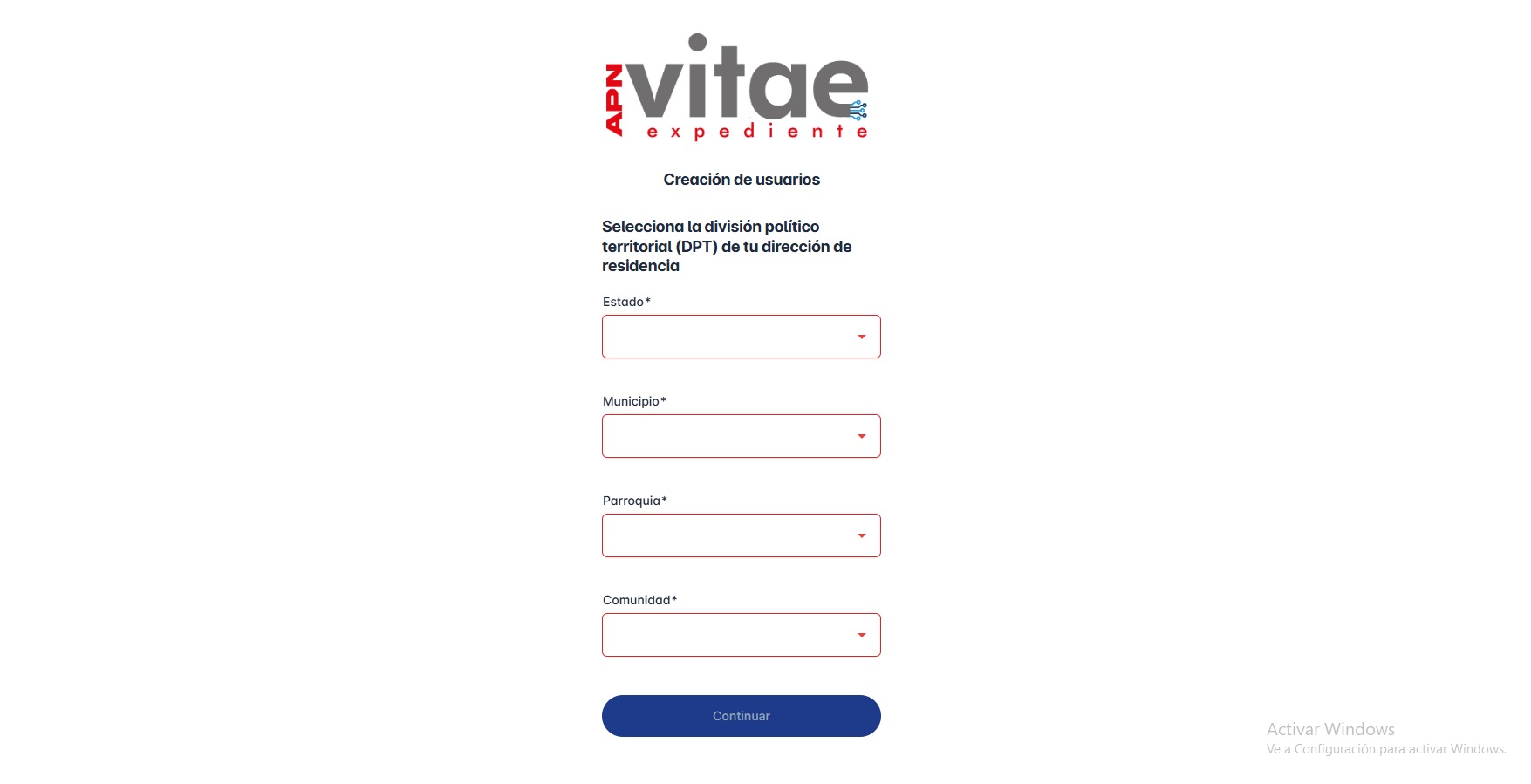cómo registrarte en vitae apn 4