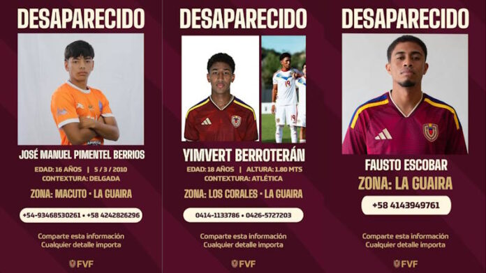 siete futbolistas desaparecidos