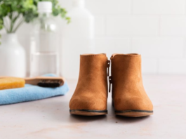 Los zapatos de gamuza