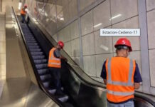Metro de Valencia realiza mantenimiento a escaleras mecánicas metro de valencia