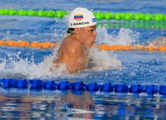 Atletas de natación
