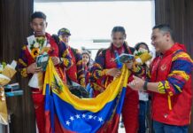 Delegación deportiva venezolana retorna al país revestida de oro Delegación venezolana retorna al país revestida de oro