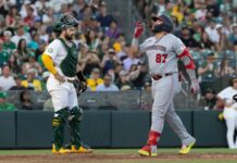 ¡CHAPARRO DES-CO-MU-NAL! de 5-4, dos jonrones y 8 impulsadas en victoria de Nacionales Andrés Chaparro Nationals