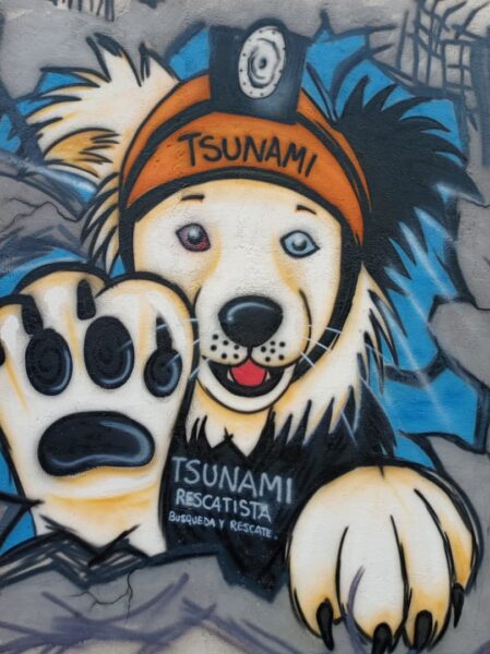 Aramendi-mural-Morón-perro Tsunami