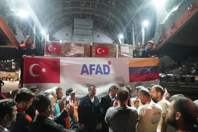 Venezuela recibe un nuevo cargamento de ayuda humanitaria proveniente de Türkiye Venezuela recibe un nuevo cargamento de ayuda humanitaria proveniente de Türkiye