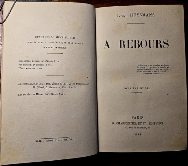 novela huysmans