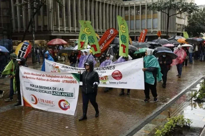 Sindicatos colombianos marchan