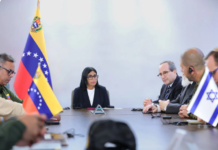 Presidenta Delcy Rodríguez agradece a delegación israelí técnico-humanitaria