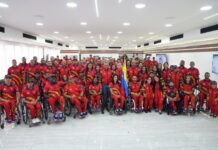 Abanderada delegación venezolana que va a Parasuramericanos Valledupar 2026