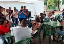 Reciben 42 familias guaireña en campamento transitorio caraqueño