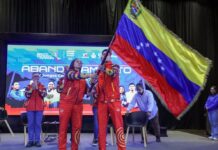 Abanderada delegación venezolana para los XXV Juegos Centroamericanos