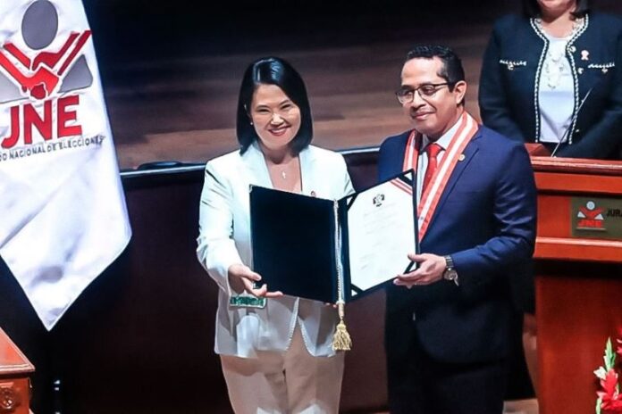 fujimori Keiko Fujimori recibe credenciales