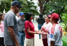 Presidenta (E) Delcy Rodríguez reafirma apoyo a las familias afectadas Presidenta (E) Delcy Rodríguez visitó campamento transitorio Carlos Delgado Chalboud