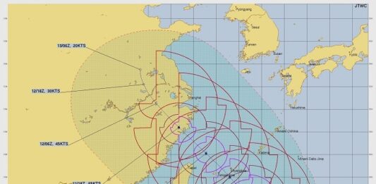 Tifón Bavi en Filipinas