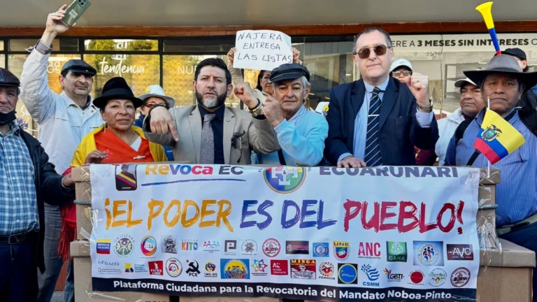 Ecuador exige al CNE avanzar con revocatoria de Noboa