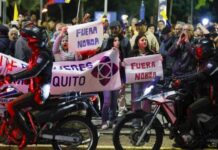 Ecuador vive nueva etapa de protestas: ciudadanos solicitan revocatoria contra Noboa