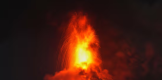 Erupción de volcán en Guatemala