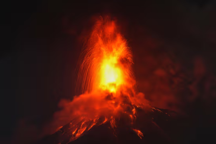 Erupción de volcán en Guatemala Erupción de volcán en Guatemala