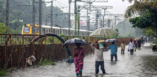 Fuertes lluvias en la India