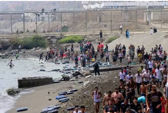 Nueva fractura en la UE por migración desbordada en Ceuta Nueva fractura en la UE por migración desbordada en Ceuta