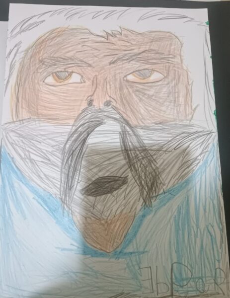 Dibujo de Edgard Núñez