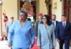 Presidenta Delcy Rodríguez recibe con honores a la primera ministra de Barbados primera ministra de Barbados