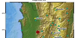 En el Chocó se registró una réplica de magnitud 4,2 Nuevo sismo en el Chocó