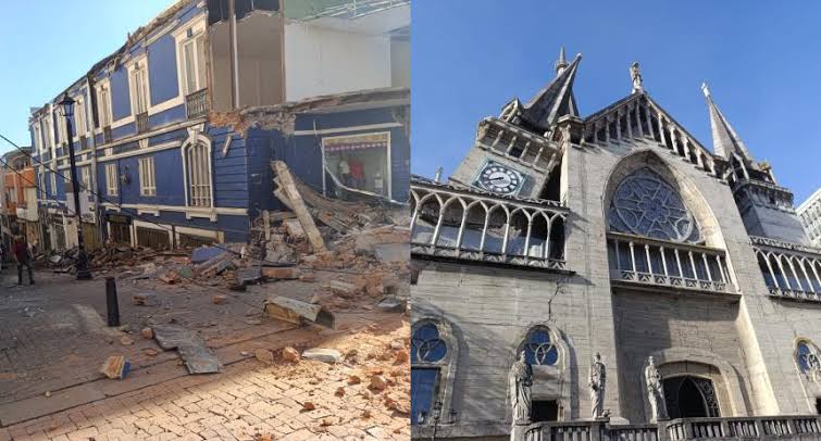cúpula de la Catedral Basílica Metropolitana-terremoto en Colombia-Chocó cúpula de la Catedral Basílica Metropolitana-terremoto en Colombia-Chocó