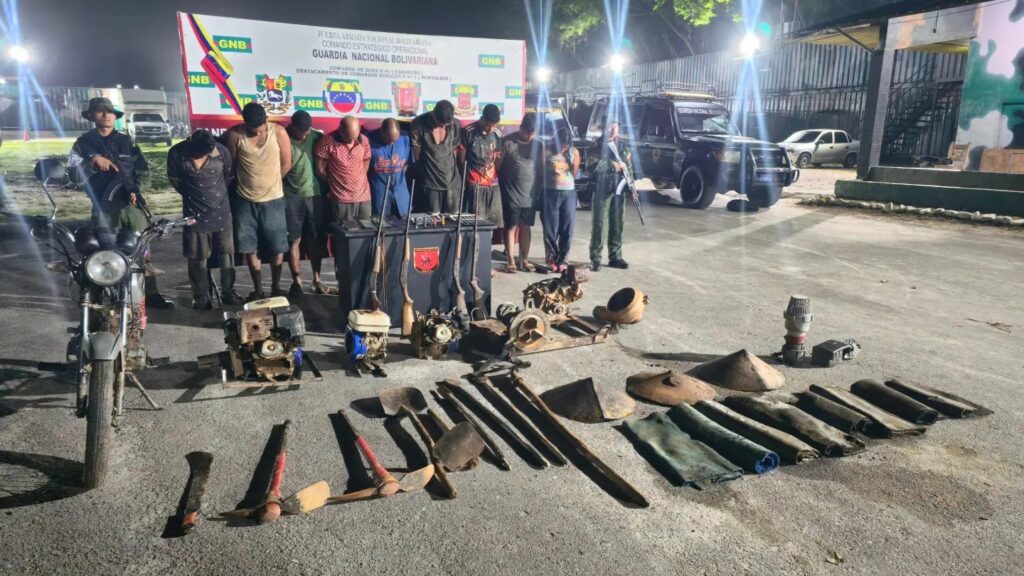 golpe a la minería ilegal en Carabobo sector La Tigrera