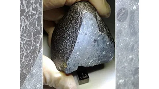 Hallan rastros de agua en meteorito procedente de Marte Hallan rastros de agua en meteorito procedente de Marte