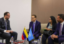 Autoridad se reúne con representantes de las Naciones Unidas en Venezuela