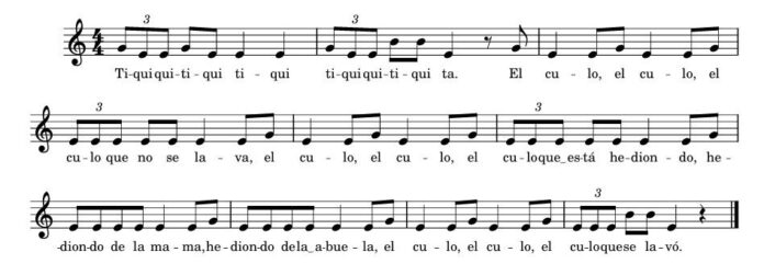 partitura, reguetón-abuela-LAAR