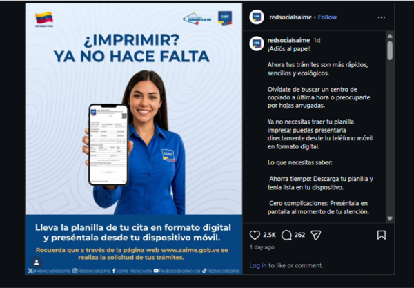 saime planilla