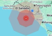 Varios países de Centroamérica experimentan sismo de magnitud 5,7 sin causar víctimas Un sismo en El Salvador