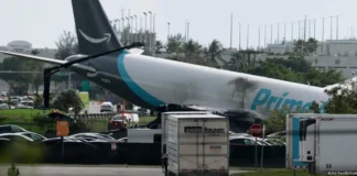 Se estrella avión de Amazon en Miami