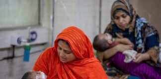 Brote de sarampión en Bangladés