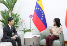 Presidenta Rodríguez sostuvo reunión con el embajador de China, Lan Hu reunión Rodríguez Lan Hu