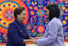 Presidenta Delcy Rodríguez se reunió con primera ministra de Trinidad y Tobago