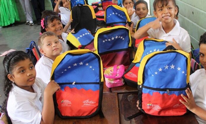 Niños de Venezuela bolsos escolares Niños de Venezuela bolsos escolares